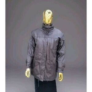 Vintage EDDIE BAUER Goose Down Filled Leather Jacket, Women's Sz SMALL, Bomber